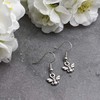 Tiny Bumble Bee Charm Earrings - Cute Tibetan Silver Charms