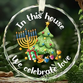 Glass Hanukkah Ornaments 2025 - Spiritual Gifts for Men & Women