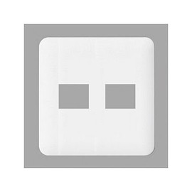 Panasonic Cosmo Series Wide 21 Outlet Plate for 1 + 1 Co, White WTF7072W