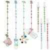 PandaEar 8 Pack Baby Toy Straps & Silicone Pacifier Clips,