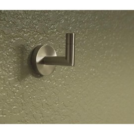 Design House 558338 Graz Robe Hook for Bathroom Bedroom Closet Kitchen or Office Satin Nickel