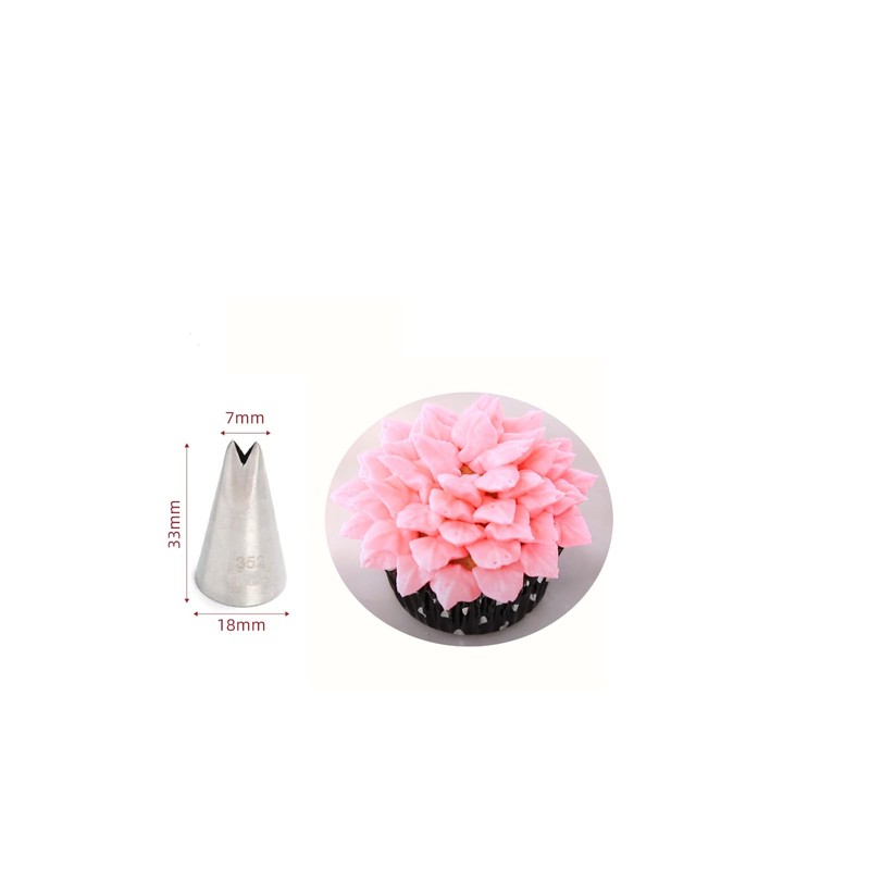 Leaf Piping Tip #352, 3-Piece Set – Create Stunning Leaves