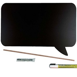 Cohas Chalkboard Speech Bubbles includes Liquid Chalk Marker, 1 Right Hand, Large Rectangle Bubble Shape