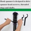 Auniwaig C Hook Wrench Metric Collet Chuck Spanner Multifunctional Hardware