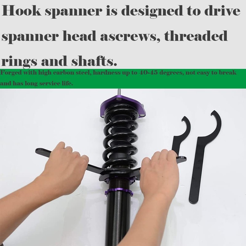 Auniwaig C Hook Wrench Metric Collet Chuck Spanner Multifunctional Hardware
