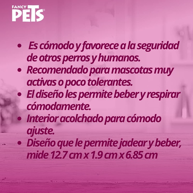 Fancy Pets Bozal para Perro Tamaño Extra Chico con Forro