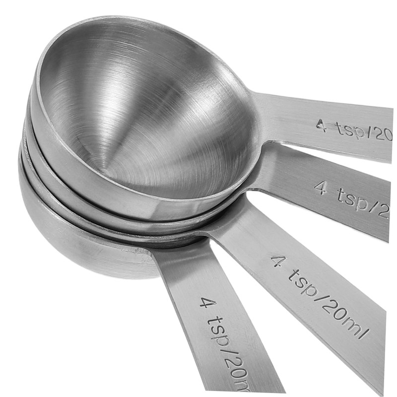 CIYODO 4pcs Stainless Steel Measuring Spoons TSP Kitchen Tools for