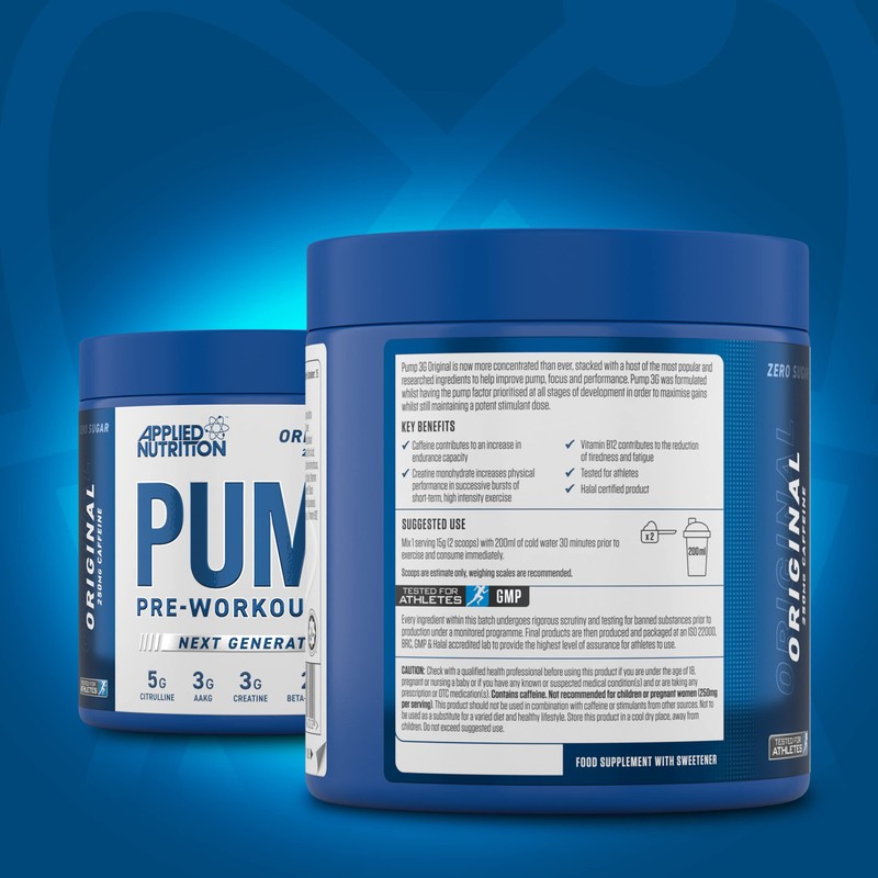 Applied Nutrition Pump 3G Pre Workout - Energy, Focus &