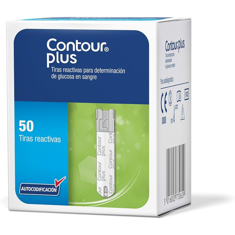 Contour Plus Tiras Reactivas Para Determinación De Glucosa En Sangre