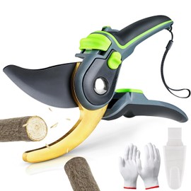 YSYONBOE Professionelle Gartenschere mit SK5-Stahlklinge, Pflanzenschere, Bypass Schere, max. Schneid-Durchmesser 35 mm, Heckenschere Gartenwerkzeug für Zweige, Hecken und Blumen