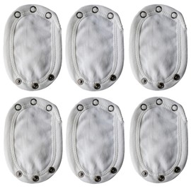 HanaMoon Baby Vest BodySuit Extender - Maximize Baby Clothes Lifespan (6) White