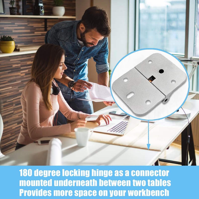 ANTEISI Locking Hinges 180 Degree,Adjustable Small Torque Hinges,Hinge for Folding