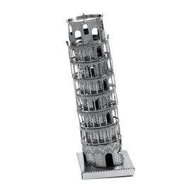 Fascinations MMS046 - Metal Earth 502562 - Schiefer Turm von Pisa, lasergeschnittener 3D-Konstruktionsbausatz, 1 Metallplatine, ab 14 Jahren