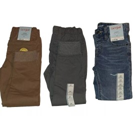 Cat & Jack SIZE 5T Lot Of 3 Cat & Jack Joggers +Jeans Kaki/Gray/Medi