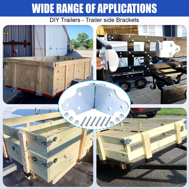 Trailer Wooden Sides Brackets Latch Rack Stake Body Gates Corner