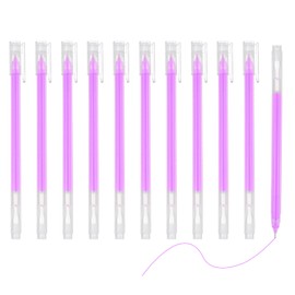 PATIKIL 12 Pcs Colored Gel Pens, 0.5mm Fine Point Pastel Gel Pens High Light Ink for DIY Projects Painting Journaling Notebook Black Paper Drawing, 15cm Length Purple Ink
