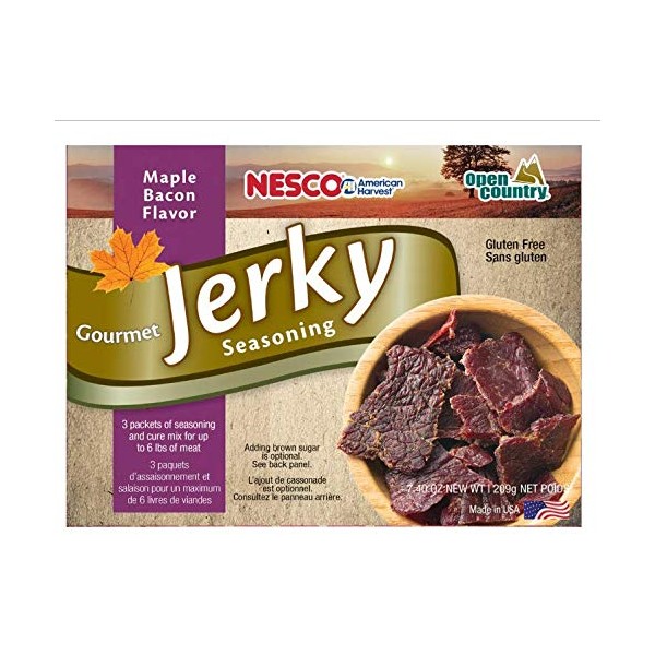 Nesco BJM-6, Gourmet Jerky Seasoning, Bacon Maple Flavor, 3Count