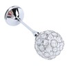Crystal Candle Holder Ornament Tall Elegant Crystal Silver Candlestick for