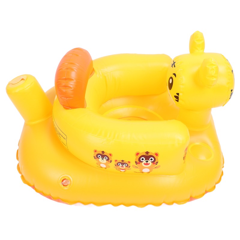 Inflatable Toddler Chair Cartoon Animal Skin Friendly PVC Soft High