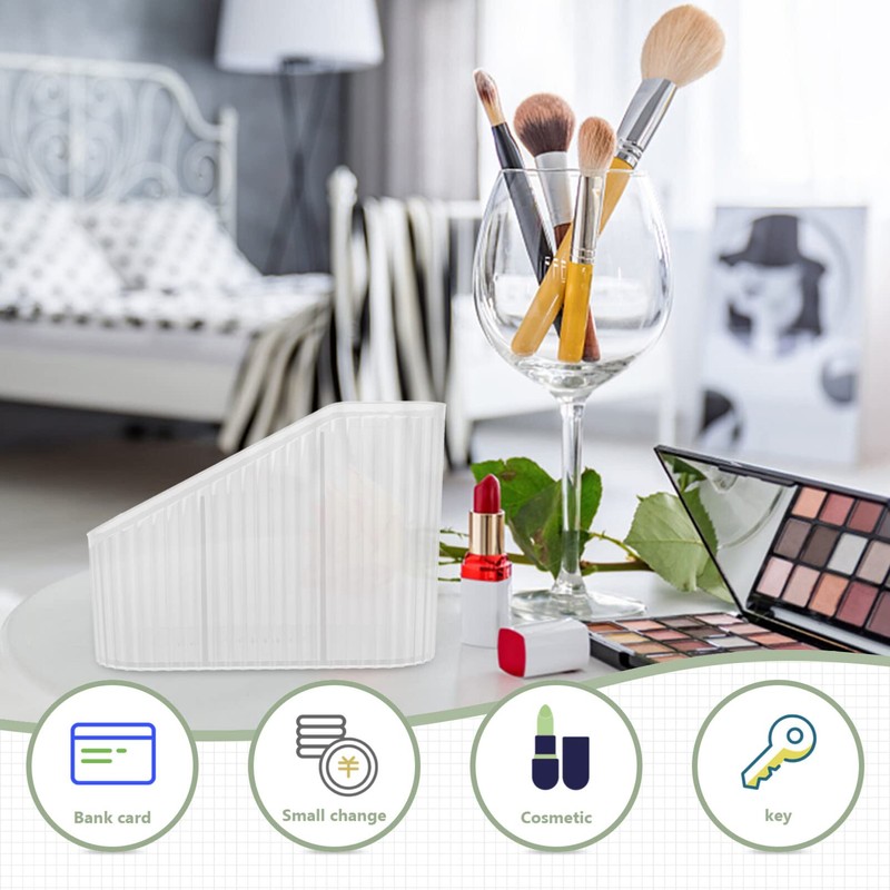 FOMIYES Makeup Brush Holder Organizer Transparent Storage Container for Cosmetics