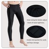 Lemorecn UPF 50+ Men's Surfing Leggings Sun Protection Swimming Pants(CA6011black-M)