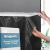 YellyHommy Clear Waterproof Plastic Snap in Shower Curtain Liner Replacement