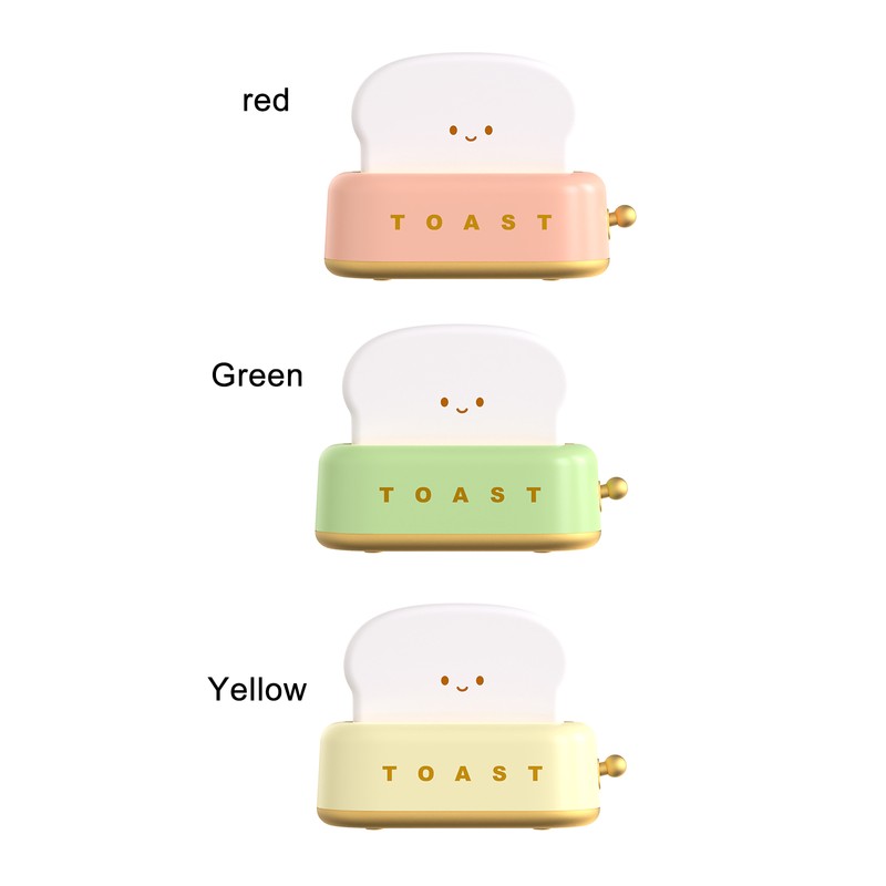 LED Bread Emotion Machine Night Light Eye Protection Portable Imitation