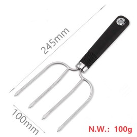 Turkey Lifting Forks - Stainless Steel Poultry Chicken Fork, Thanksgiving Meat Roast Ham Fork, Portable Camping Picnic BBQ tool, Ideal for Kitchen, 2Pack