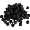 100 Pack 1 Inch Square Plastic Plug, tubing end Cap,