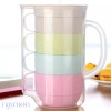 Naymon Juego Jarra Agua + 4 Tazas Vasos 1.6l Fibra