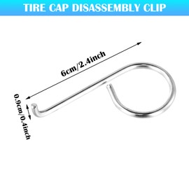 dentedeleao Pack of 4 Wheel Nut Caps Puller Wheel Bolt Caps Tool Puller Hook Wheel Bolt Caps for Removing Wheel Nuts