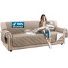 H.VERSAILTEX 100% Waterproof Sofa Covers for 3 Cushion Couch Modern