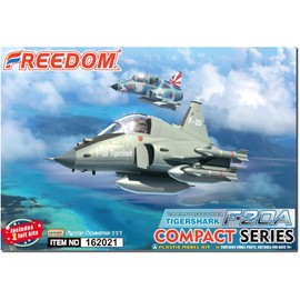 Freedom Model Kit, Compact Series F-20A, Tiger Shark Plastic Model FRE162021 (Airplane)