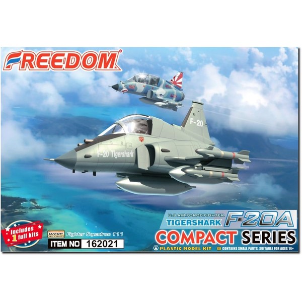 Freedom Model Kit, Compact Series F-20A, Tiger Shark Plastic Model
