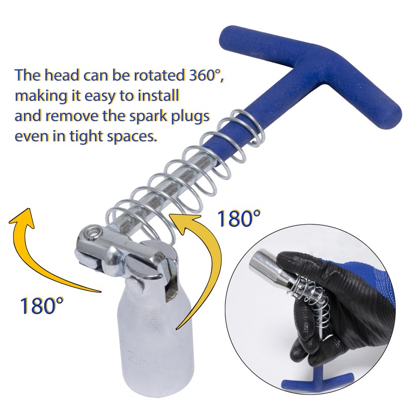 AERZETIX - C68526 - Socket wrench for spark plugs 21