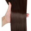 Extensiones Cabello Clip Cortinas Rectas Largas 7 Piezas