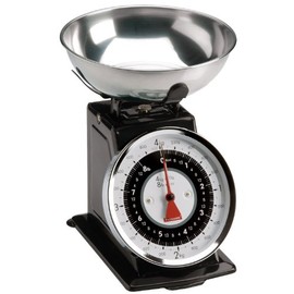 Typhoon Retro Black Stainless Steel Kitchen Scale