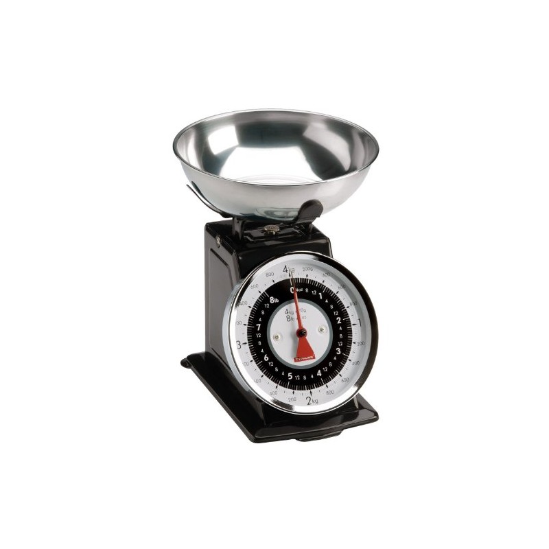 Typhoon Retro Black Stainless Steel Kitchen Scale