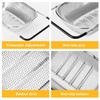 ZDRongZhen Kitchen Accessories Over the Sink Colander Strainer Basket，Stainless Steel