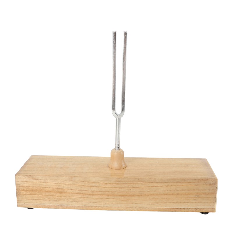 256Hz Tuning Fork with Wood Resonance Box and Hammer Sound