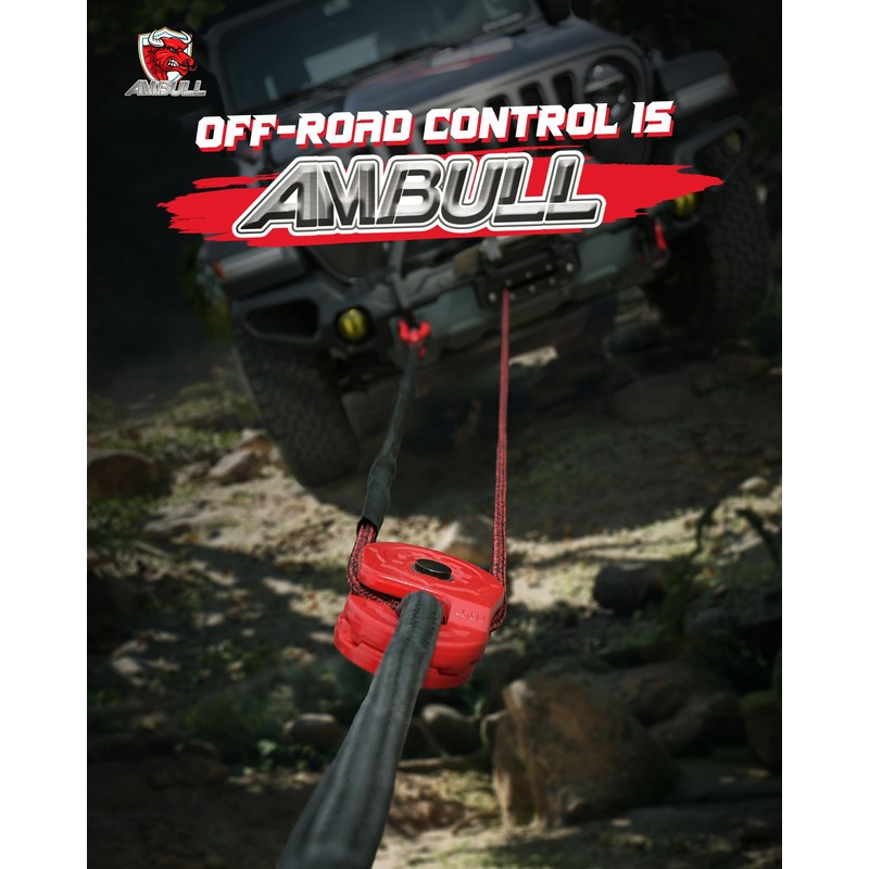 AMBULL Towing Winch Snatch Block, Separate Pulley Block, Multiple-Purpose G80