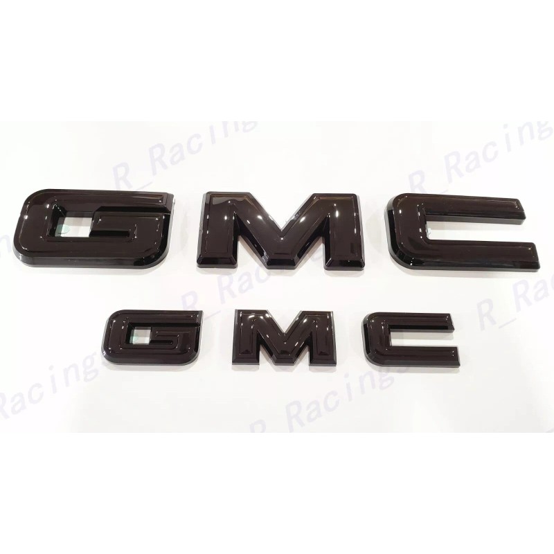 Auto OVERLAY Front & Rear Gloss Black Emblem Overlay Fit