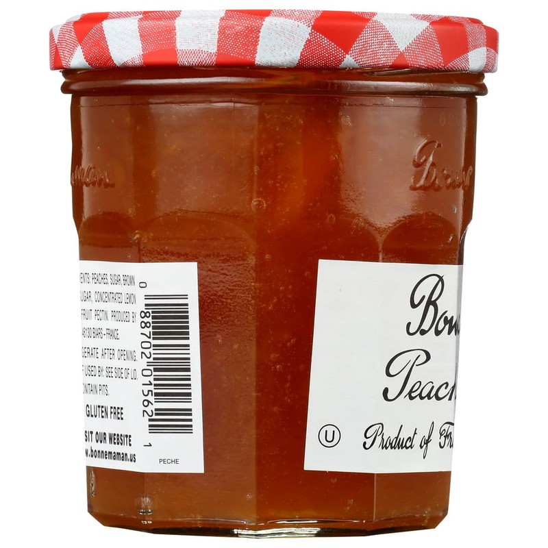 Bonne Maman Peach Preserves, 13-Ounce Jars (Pack of 6)