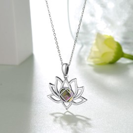 Feijiesi Sobriety Gifts for Women Sterling Silver NA Necklace Narcotics Anonymous Gifts for Women Men