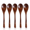 Desirable Spoon Set, Wooden Lacquer Set, 5 Piece Set, Soup