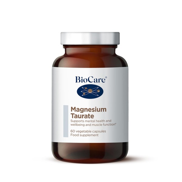 BioCare Magnesium Taurate | Supports Mental Health, Wellbeing & Muscle Function - 60 Capsules