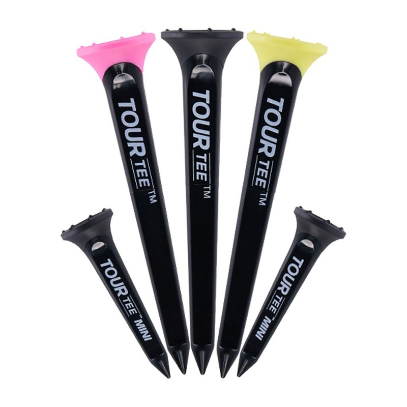 Tour Tee Golf Tees TourTee Combo Black Limited Edition 5-Pack