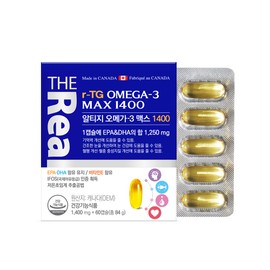 The Real Altige Omega3 Max 1400 60 capsules, 5 units / 더리얼 알티지 오메가3 맥스 1400 60캡슐, 5개