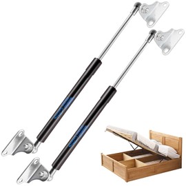 Koaudb 20in 100LB Gas Struts for Heavy Lid with L Mounting Bracket Gas Shocks Lift Lid Gas Cylinder for Cabinets Tool Box Camper RV Heavy-Duty Floor Hatch Trap Door 2Pcs(Support Weight 85-110lb)