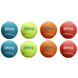 Outward Hound Squeaker Ballz – Squeaky Tiny Tennis Balls for Small Dogs Under 15 lbs, Fetch & Training, X-Small (1.5"), 8-Pack